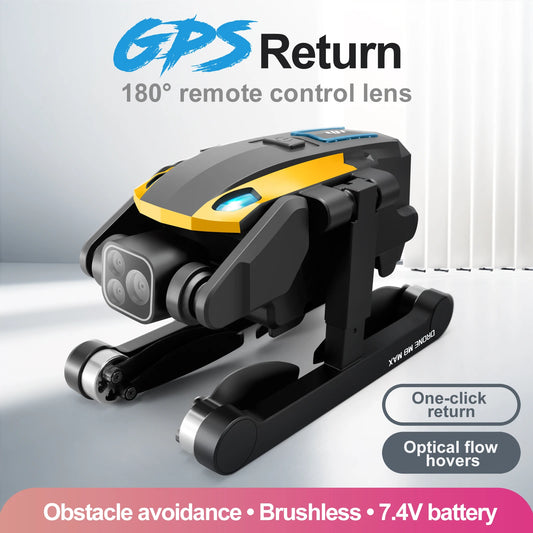 Professinal m8pro RC Drone 8K Dual HD Camera Wide Angle Obstacle Avoidance Optical Flow Dron Foldable WIFI Brushless Quadcopter