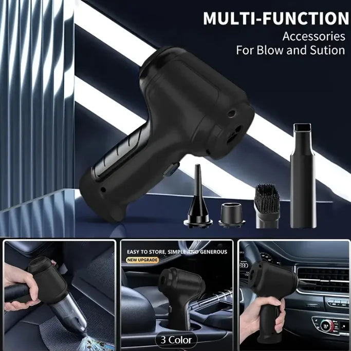 Long Battery Life Vacuum Cleaner - USB Charging & Cordless, Multi-Surface Handheld for Debris/Dust in Tight Spaces