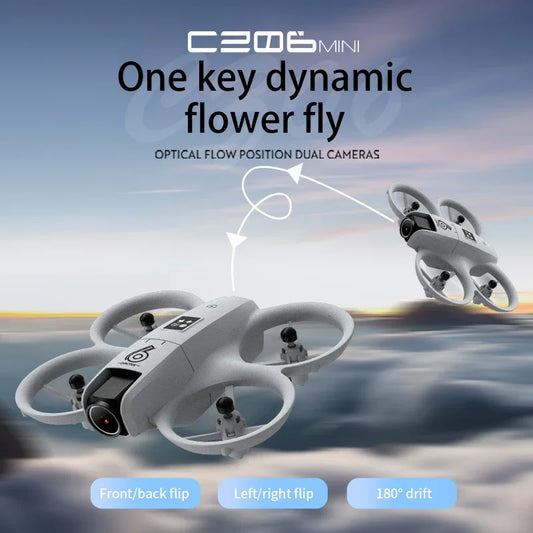 2025 Mini CZ06 Cool Light Drone 4K HD Dual Camera Obstacle Avoidance Optical Flow Aerial Photography Quadcopter Toys Gift Hot