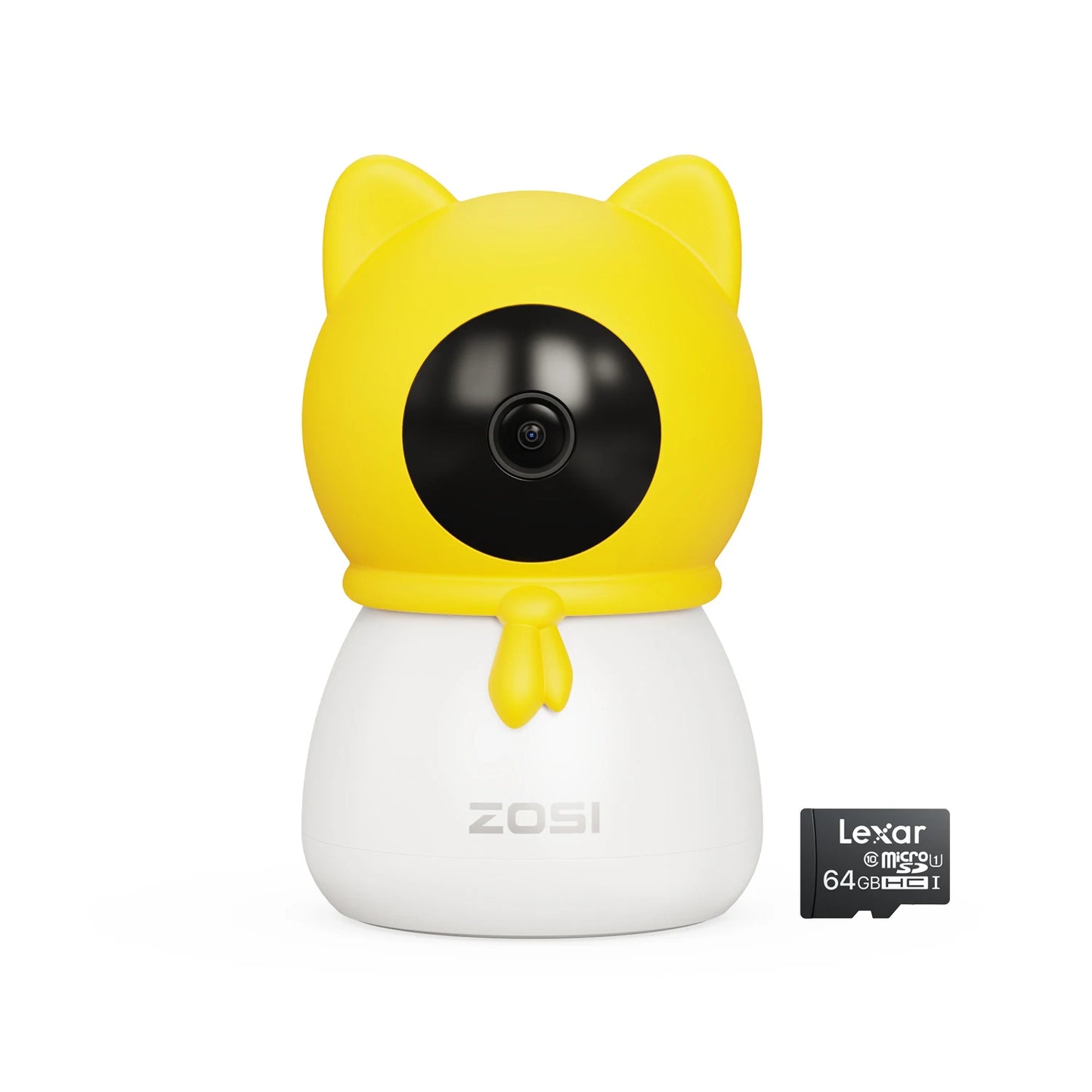 ZOSI C516 2.5K 4MP Plug-in PT Wireless Security Indoor Camera with Cry Detection, Virtual Fence,2.4/5GHz WiFi Smart Baby Monitor