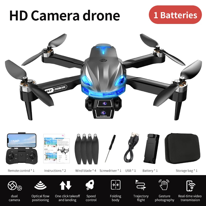 CS-2 MINI Drones Quadcopters Remote Axis Aircraft 8K HD Dual Cameras Optical Flow Intelligent Obstacle Avoidance Helicopter Toys