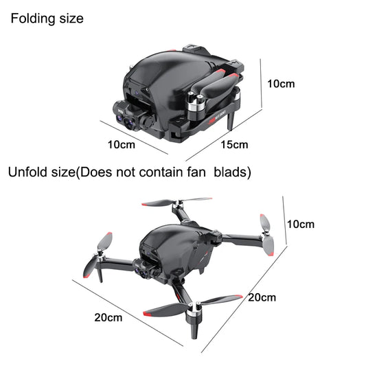 CS16 drone double camera, four sides to avoid obstacles, suitable for beginners Christmas, Thanksgiving, Halloween, gift toys
