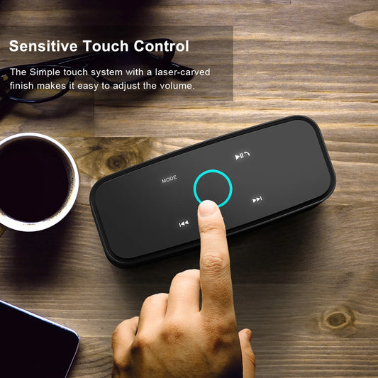 DOSS 12W Portable Speaker Bluetooth 5.0 Superior Sound Music Box Built-in Microphone Hands Free 20H Playtime Wireless Speakers