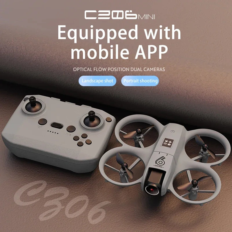 2025 Mini CZ06 Cool Light Drone 4K HD Dual Camera Obstacle Avoidance Optical Flow Aerial Photography Quadcopter Toys Gift Hot