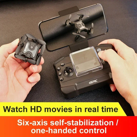 US.EU 4DRC V2 Mini Drone HD Camera WiFi Fpv Air Pressure Altitude Hold Black And Gray Foldable Quadcopter RC Drone Toy