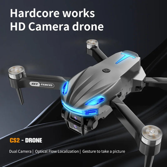 CS-2 MINI Drones Quadcopters Remote Axis Aircraft 8K HD Dual Cameras Optical Flow Intelligent Obstacle Avoidance Helicopter Toys