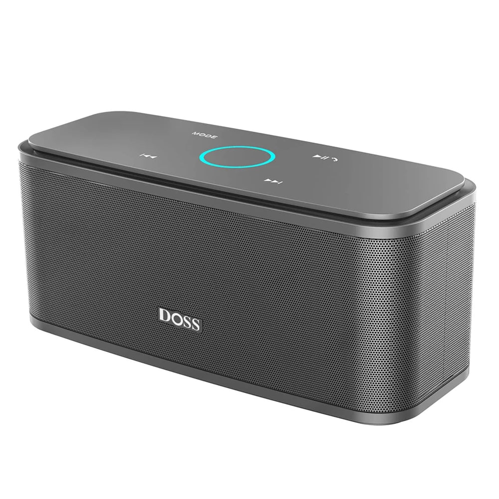 DOSS 12W Portable Speaker Bluetooth 5.0 Superior Sound Music Box Built-in Microphone Hands Free 20H Playtime Wireless Speakers