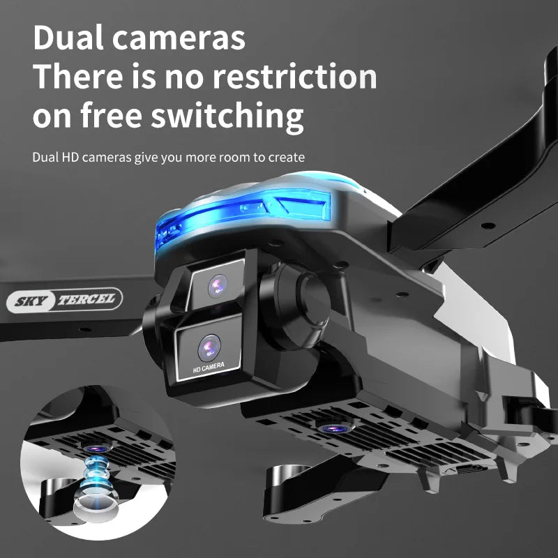 CS-2 MINI Drones Quadcopters Remote Axis Aircraft 8K HD Dual Cameras Optical Flow Intelligent Obstacle Avoidance Helicopter Toys