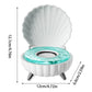Cute Wireless Blue Tooth Shell Speaker Fashion Shell Surround Sound Speaker Portable Stereo Speakers With LED Light For Gifts