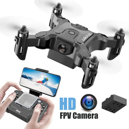 US.EU 4DRC V2 Mini Drone HD Camera WiFi Fpv Air Pressure Altitude Hold Black And Gray Foldable Quadcopter RC Drone Toy