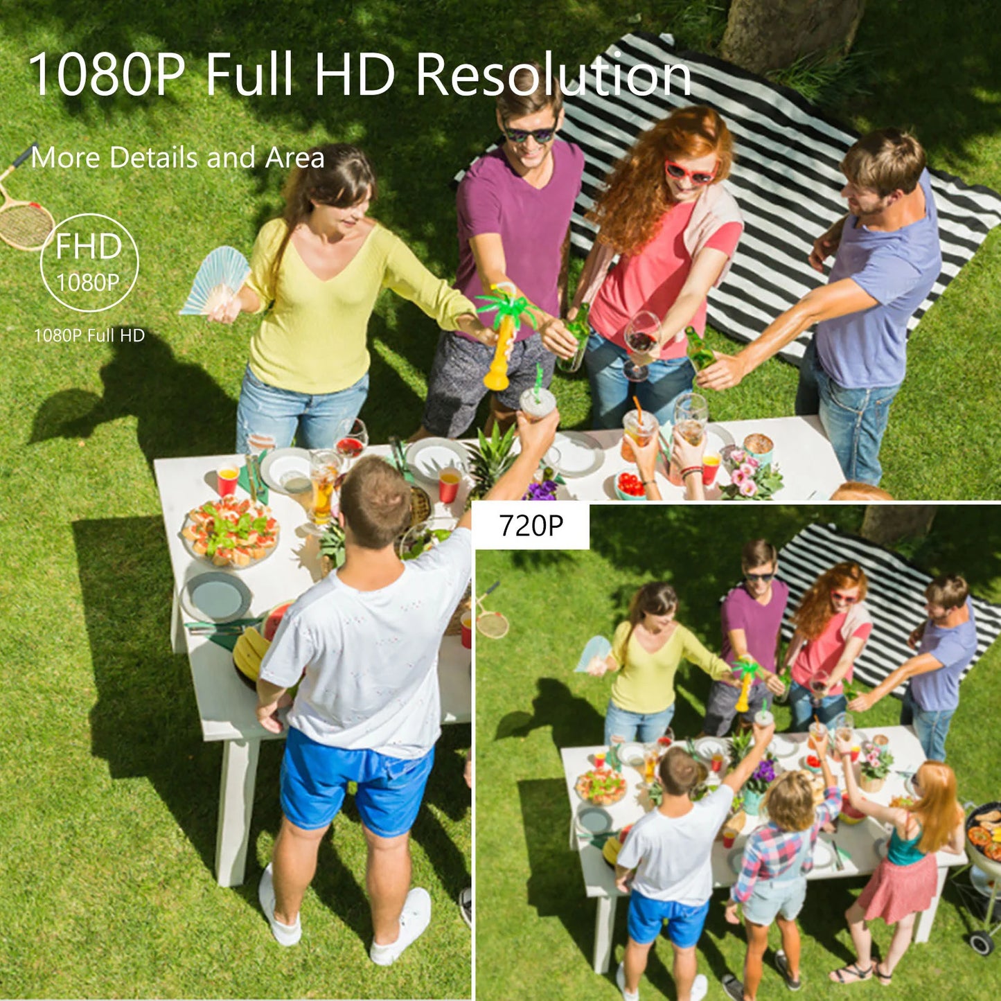 2MP 1080P Outdoor Indoor Security Camera Full High Definition 4 in 1 Weather Proof Surveillance CCTV Camera NTSC System