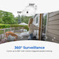 IMILAB EC5 Floodlight Camera 3MP 2K Outdoor Security Surveillance Color Night Vision  Human Tracking  360° PTZ Auto Deterrence