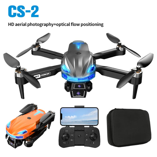 CS-2 MINI Drones Quadcopters Remote Axis Aircraft 8K HD Dual Cameras Optical Flow Intelligent Obstacle Avoidance Helicopter Toys