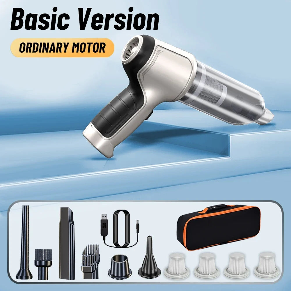 95000PA Car Vacuum Cleaner Mini Cleaning Machine  Car Strong Suction Handheld Wireless Portable  Appliance Floor cleaner Xaomi