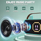 FanFun Bluetooth Speaker, Karaoke Machine for Kids, Portable Speaker with Microphone, 15 Animated Mode, 4 Funny Magic Voices