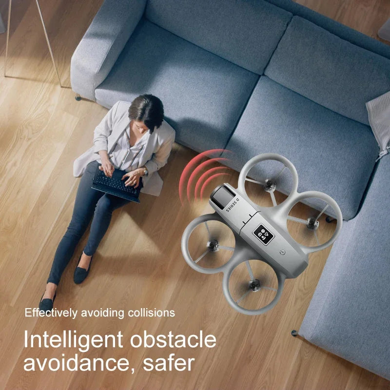 2025 D16 Mini Drone with 180° Electric Adjustable 4K HD Camera WiFi Light Flow Drone Pocket Obstacle Avoidance Rc Quadcopter Toy