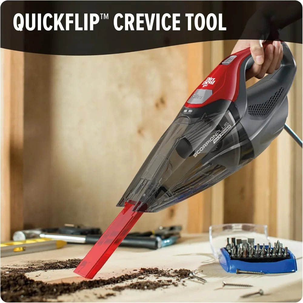 Plus Handheld Vacuum Cleaner, Powerful Suction, Lightweight, Includes Pivoting Stair and Upholstery Tool, Hose and Dusting Brush