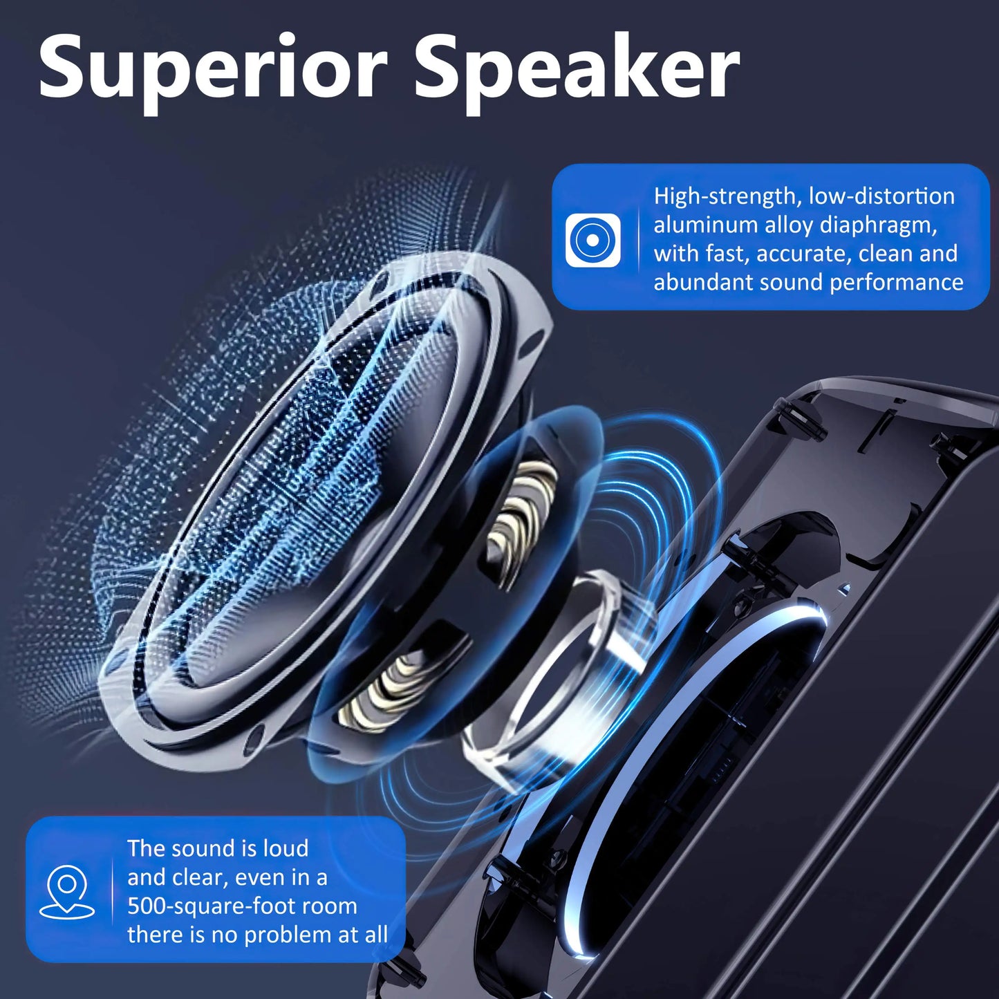 Karaoke Machine, Portable Bluetooth Speaker with 1 Wireless And 1 Wired microphone Microphones Adults & Kids for Party