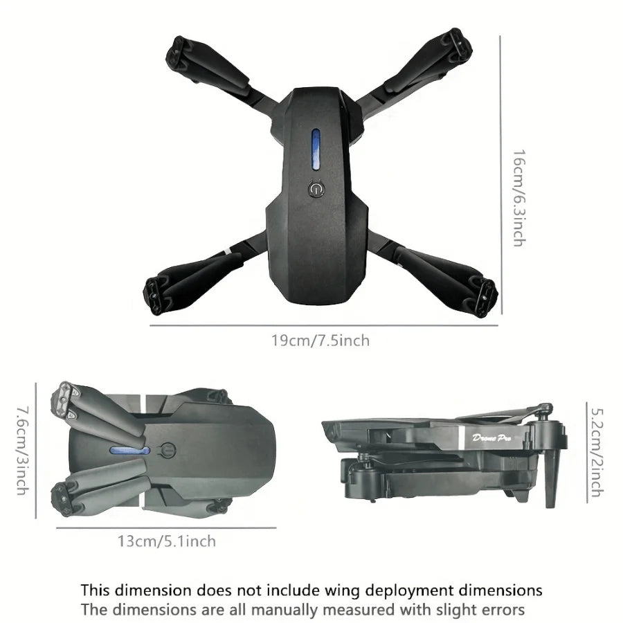 E88 HD Dual Camera Drone with WiFi FPV - Long Flight Time Beginner Drone,Auto Return,Foldable Thanksgiving Gift for Adults&Teens
