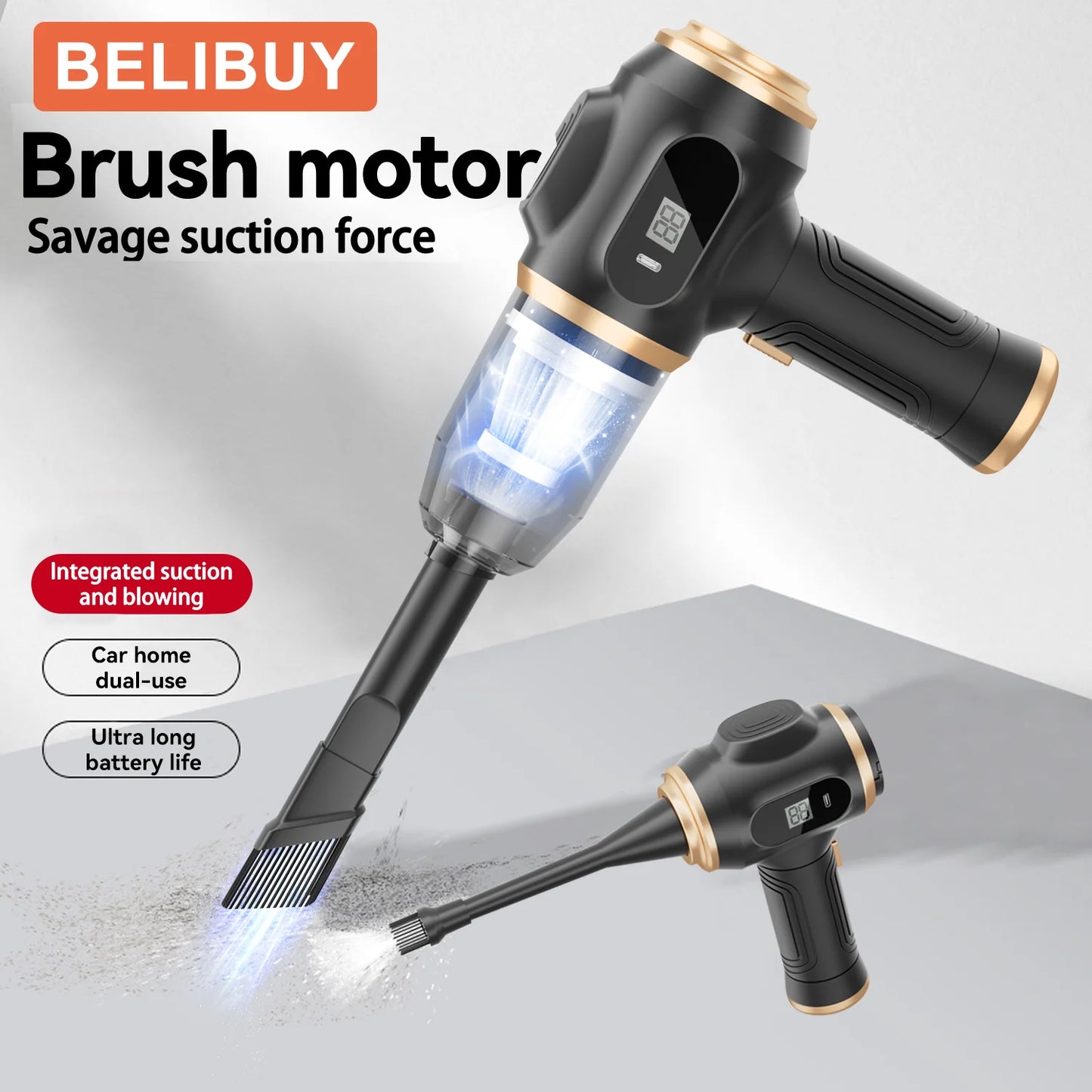 Mini Car Vacuum Cleaner Portable Cordless Handheld Cleaner for Home Appliance Powerful Cleaning Machine Car Cleaner for Keyboard