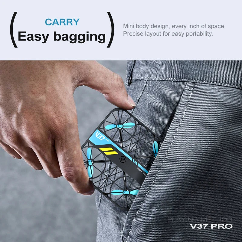 4DRC V37 8K Drone WIFI FPV Drones with Camera HD 4k Pocket Remote Control Helicopter RC Plane Quadcopter Toys Gift for Kids