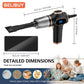 belibuy home appliance portable powerful handheld vacuum cleaner, long battery life suitable for cleaning car and home debris