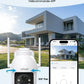 ieGeek 2K 3MP 360° PTZ HD Outdoor Solar Surveillance Camera,  Outdoor Battery  with PIR Motion Sensor, Colour Night Vision