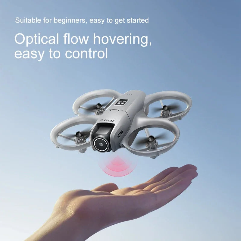 2025 D16 Mini Drone with 180° Electric Adjustable 4K HD Camera WiFi Light Flow Drone Pocket Obstacle Avoidance Rc Quadcopter Toy