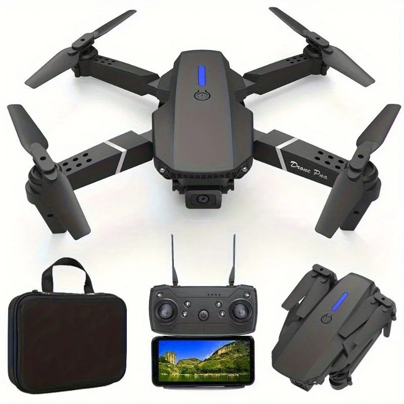 E88 HD Dual Camera Drone with WiFi FPV - Long Flight Time Beginner Drone,Auto Return,Foldable Thanksgiving Gift for Adults&Teens