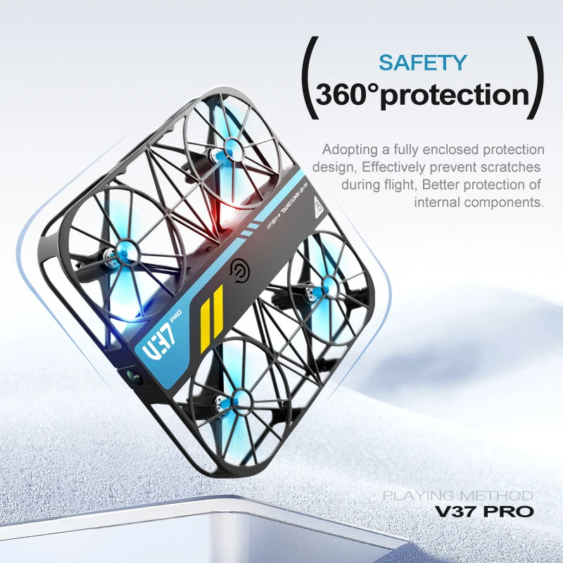 4DRC V37 8K Drone WIFI FPV Drones with Camera HD 4k Pocket Remote Control Helicopter RC Plane Quadcopter Toys Gift for Kids
