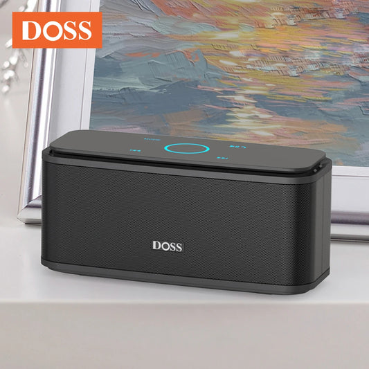 DOSS 12W Portable Speaker Bluetooth 5.0 Superior Sound Music Box Built-in Microphone Hands Free 20H Playtime Wireless Speakers