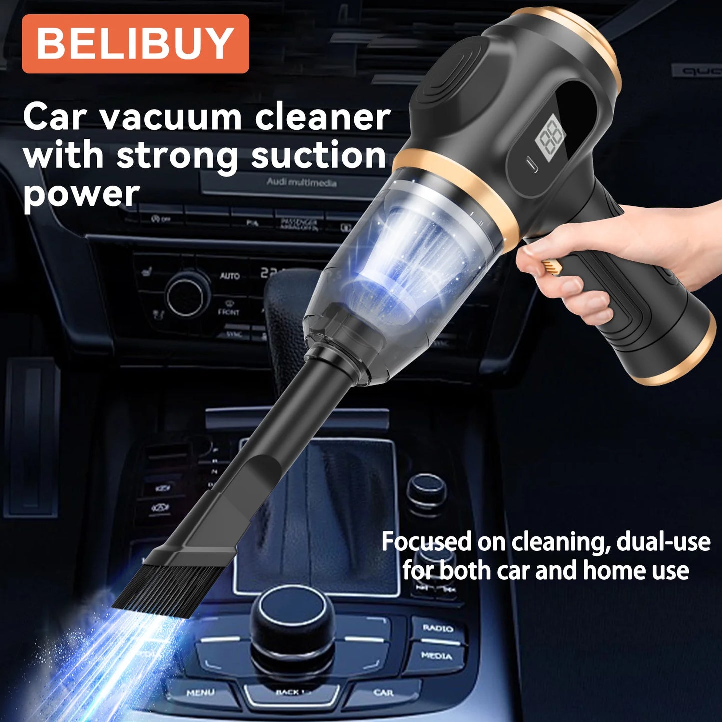 Mini Car Vacuum Cleaner Portable Cordless Handheld Cleaner for Home Appliance Powerful Cleaning Machine Car Cleaner for Keyboard