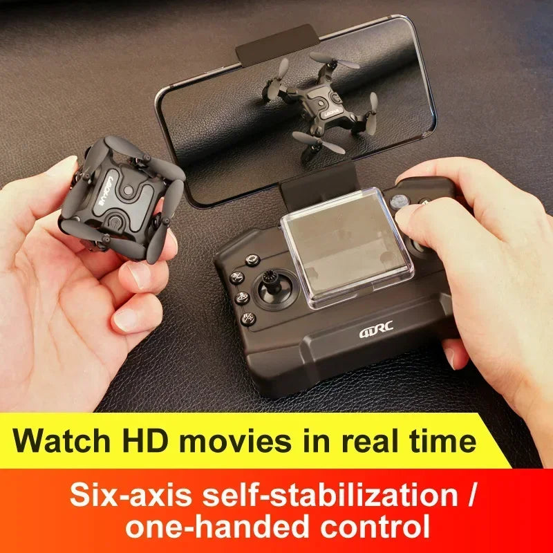 US.EU 4DRC V2 Mini Drone HD Camera WiFi Fpv Air Pressure Altitude Hold Black And Gray Foldable Quadcopter RC Drone Toy