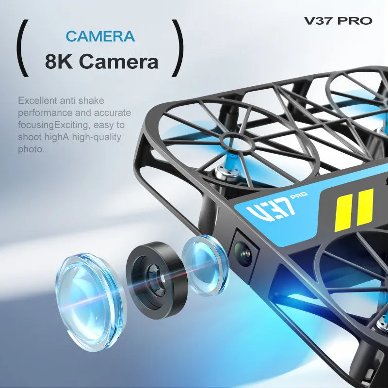 4DRC V37 8K Drone WIFI FPV Drones with Camera HD 4k Pocket Remote Control Helicopter RC Plane Quadcopter Toys Gift for Kids