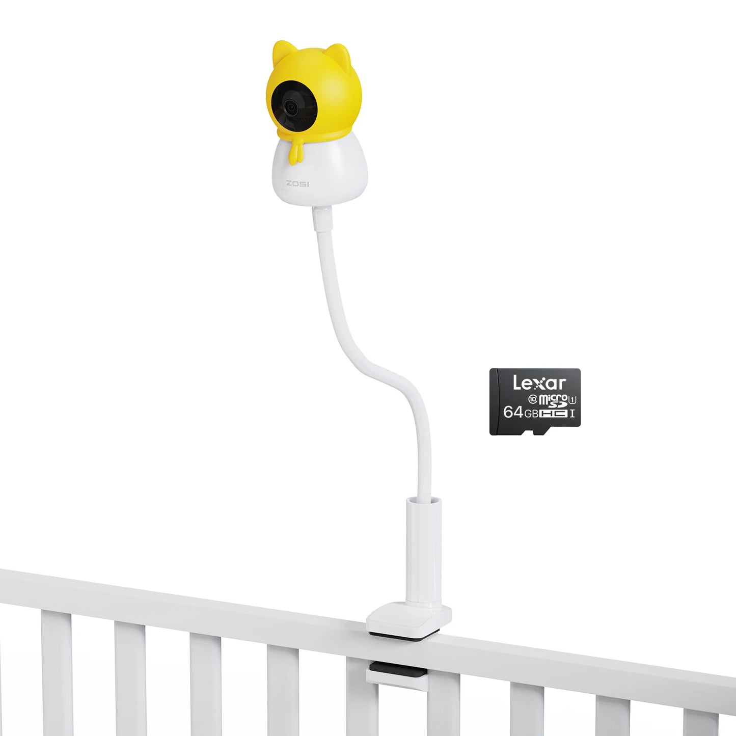 ZOSI C516 2.5K 4MP Plug-in PT Wireless Security Indoor Camera with Cry Detection, Virtual Fence,2.4/5GHz WiFi Smart Baby Monitor