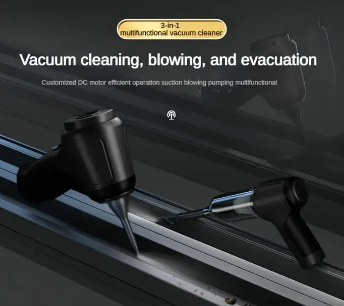 Long Battery Life Vacuum Cleaner - USB Charging & Cordless, Multi-Surface Handheld for Debris/Dust in Tight Spaces